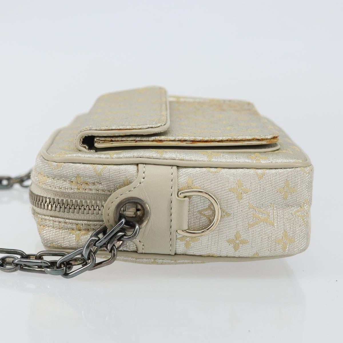Louis Vuitton Mckenna Mini Lin Gold Canvas Bag (Pre-Owned)