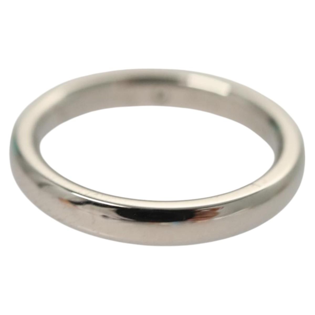 Tiffany & Co. Elsa Peretti Band Platinum Silver Platinum Ring Jewelry (Pre-Owned)