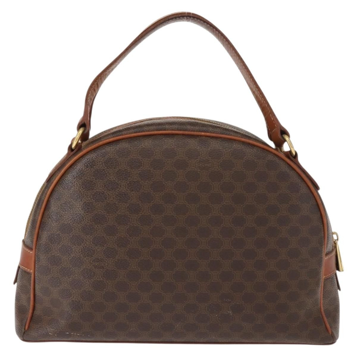 Celine Macadam Canvas Brown Canvas Handbag (Pre-Owned)