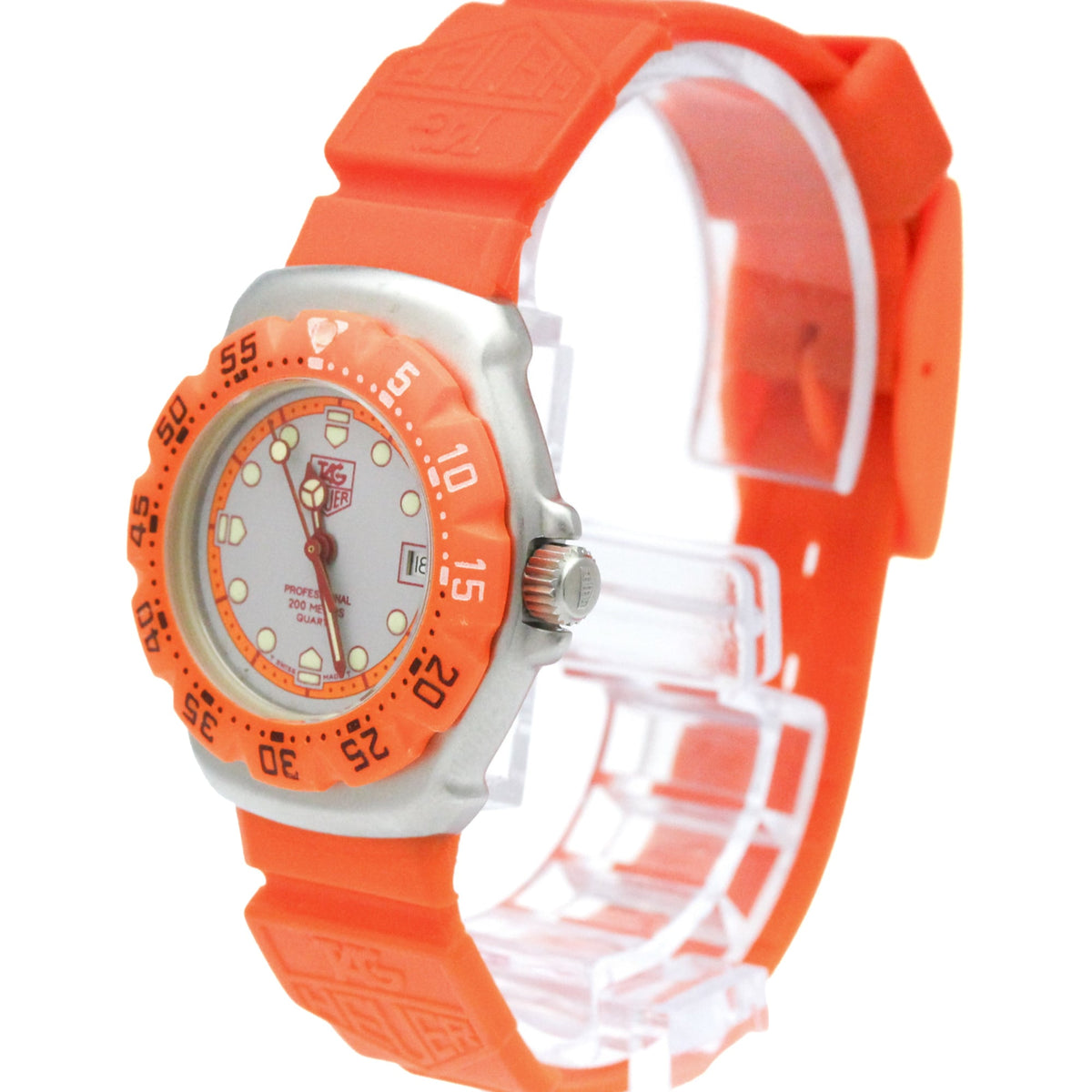 Tag Heuer Formula 1 Lady Stainless Steel And Rubber Watch (Pre-Owned)