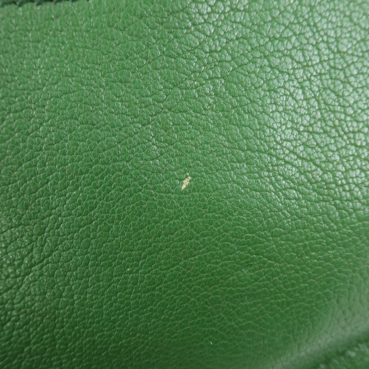 Miu Miu Madras Top Handle Leather Green Leather Handbag (Pre-Owned)