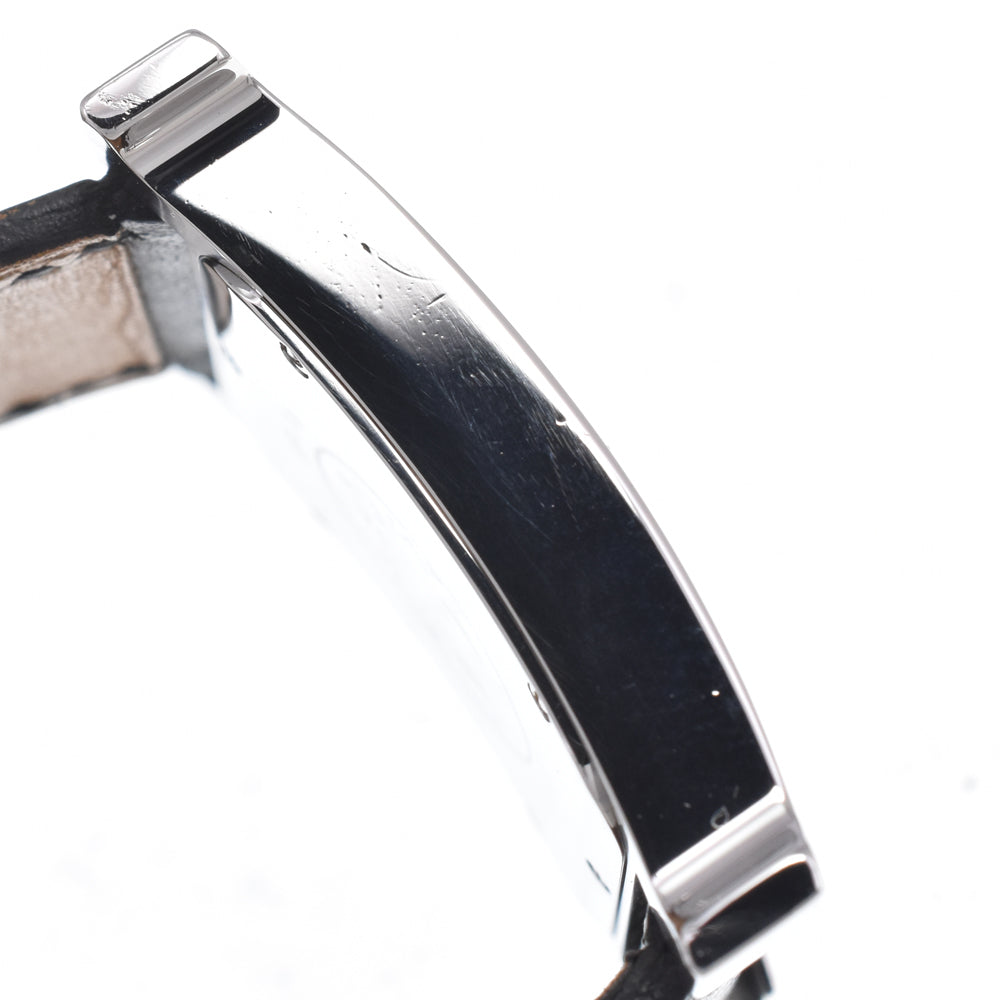 Hermes Heure H Quartz Stainless Steel And Leather Watch (Pre-Owned)