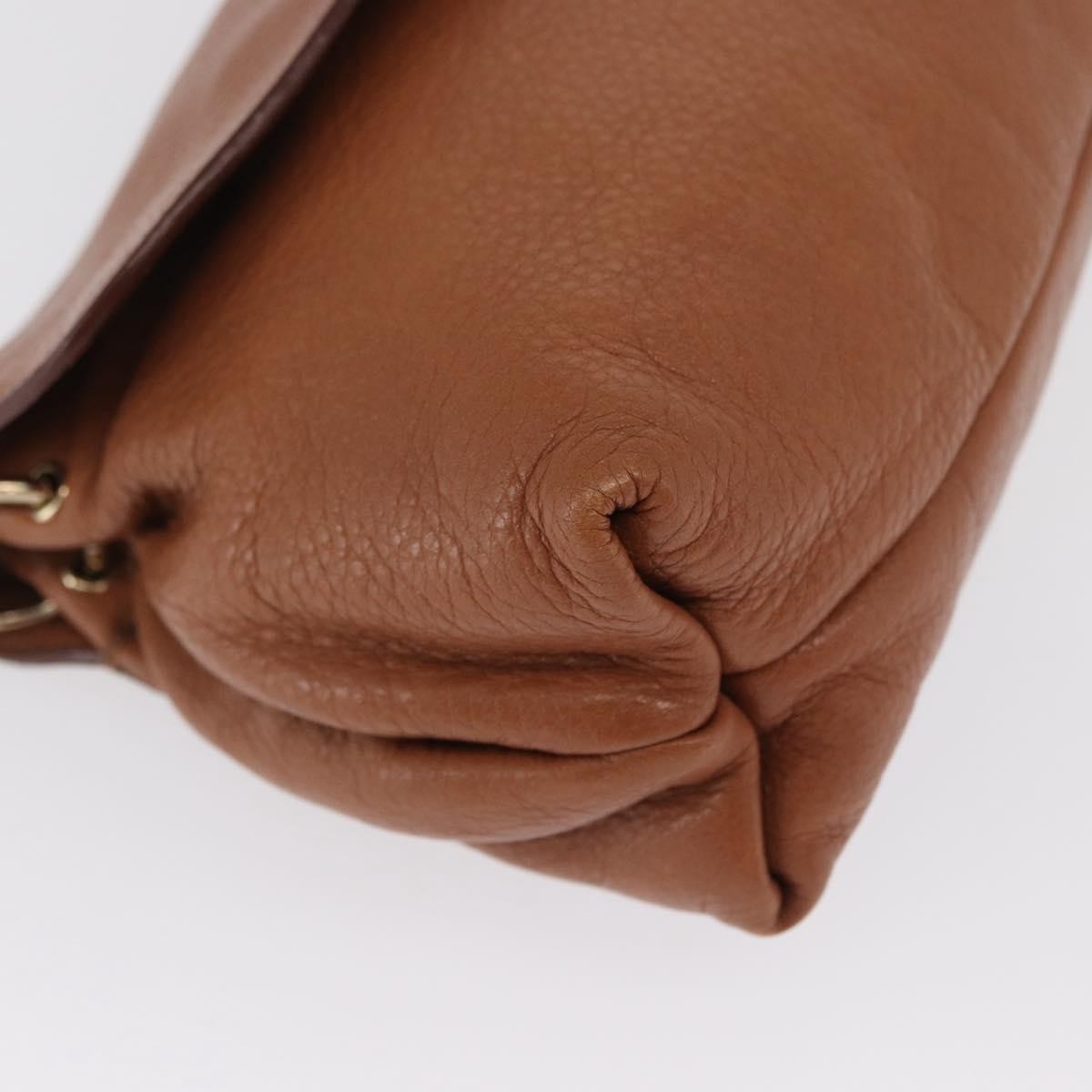 Chloe Lily Leather Brown Leather Shoulder Bag Bag (Pre-Owned)