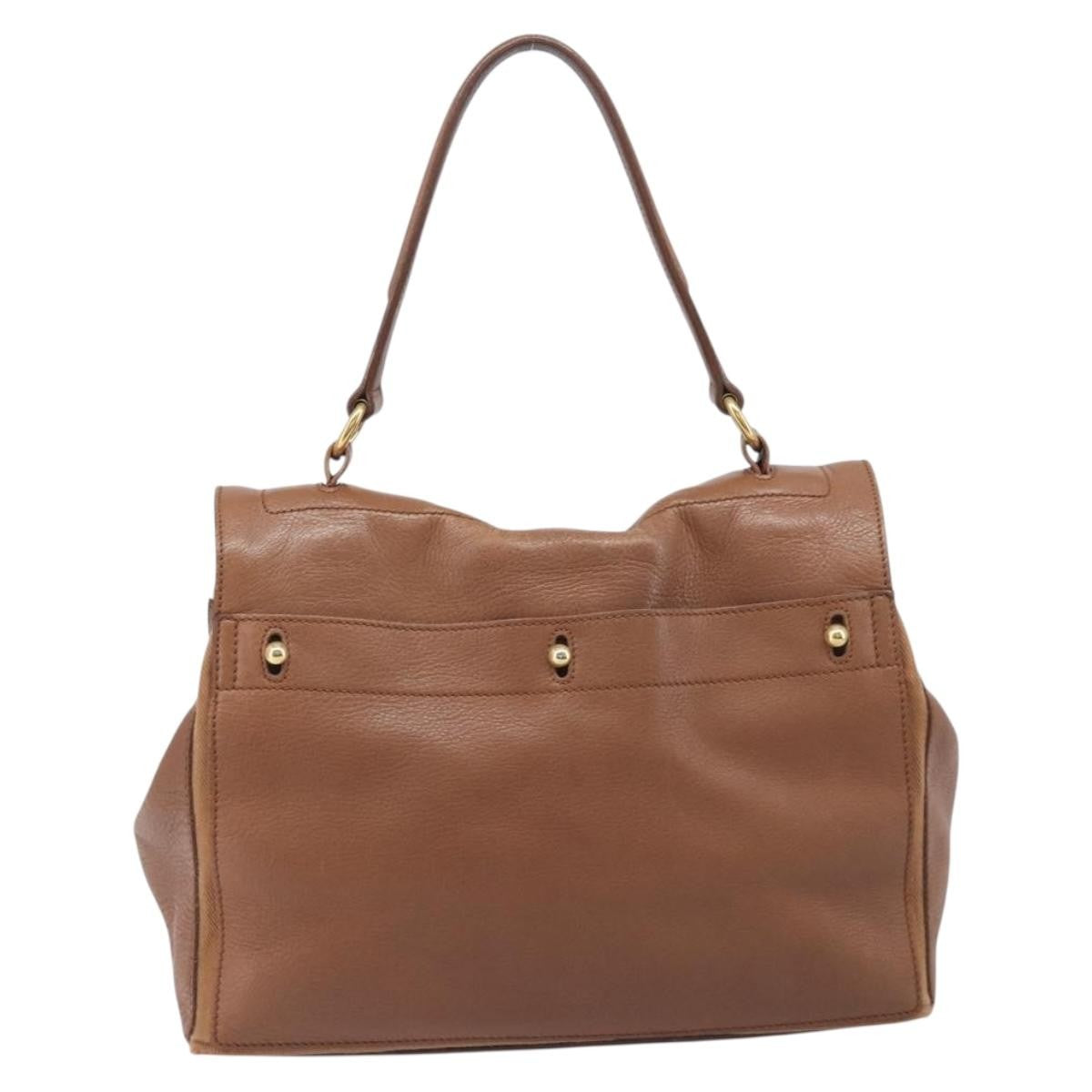 Saint Laurent Muse Two Leather Brown Leather Handbag (Pre-Owned)