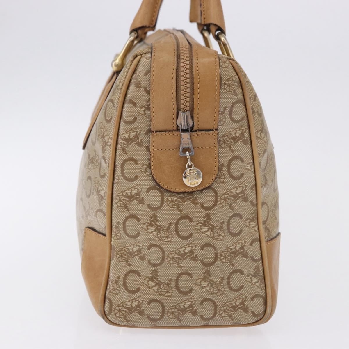 Celine C Macadam Canvas Beige Canvas Handbag (Pre-Owned)