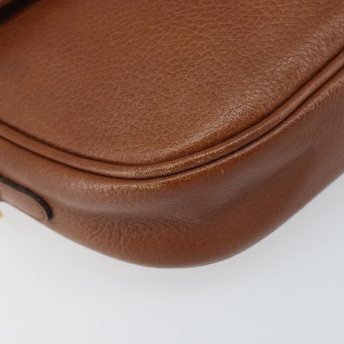 Burberry Vintage Leather Brown Leather Shoulder Bag Bag (Pre-Owned)