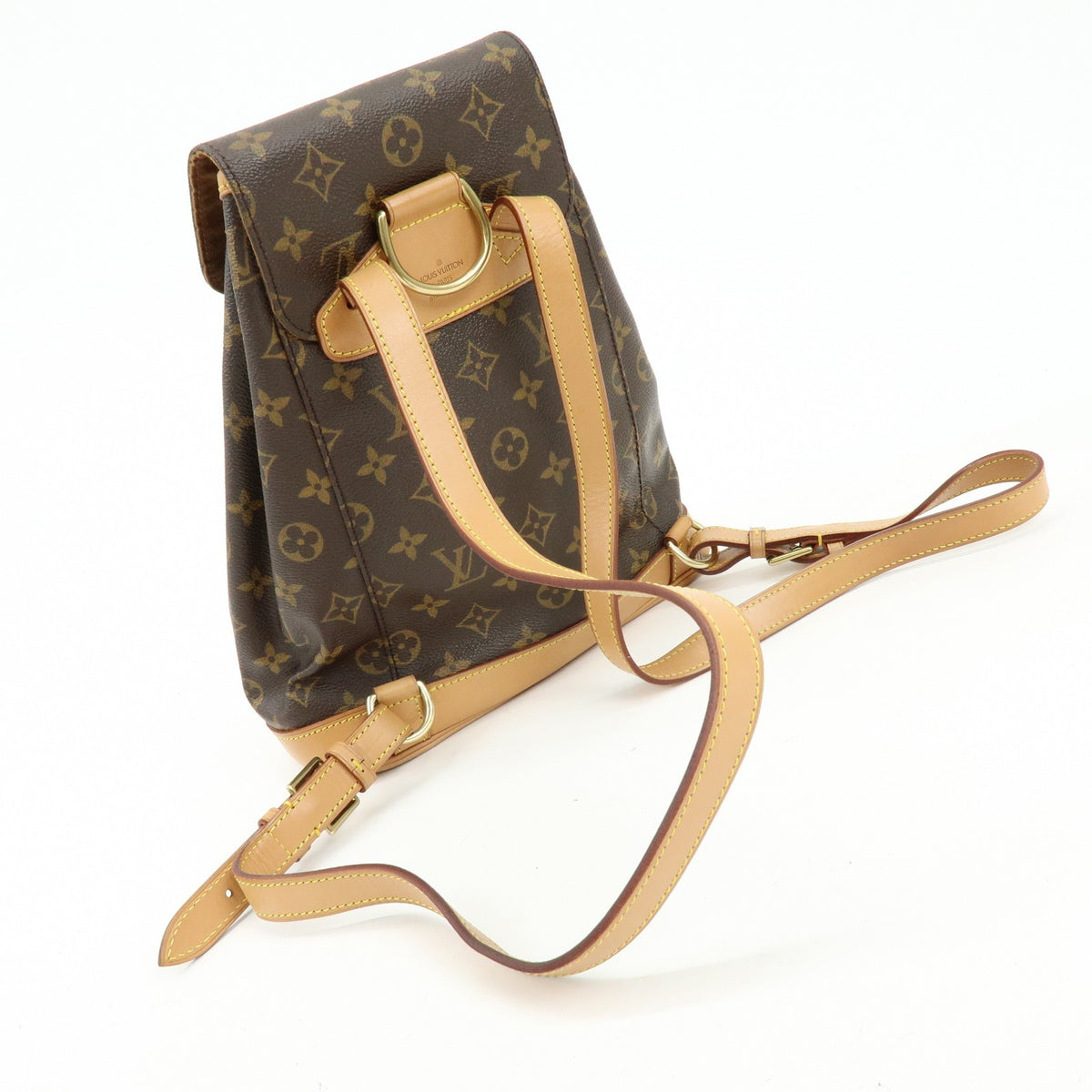 Louis Vuitton Vintage Montsouris Monogram Canvas Brown Canvas Backpack Bag (Pre-Owned)