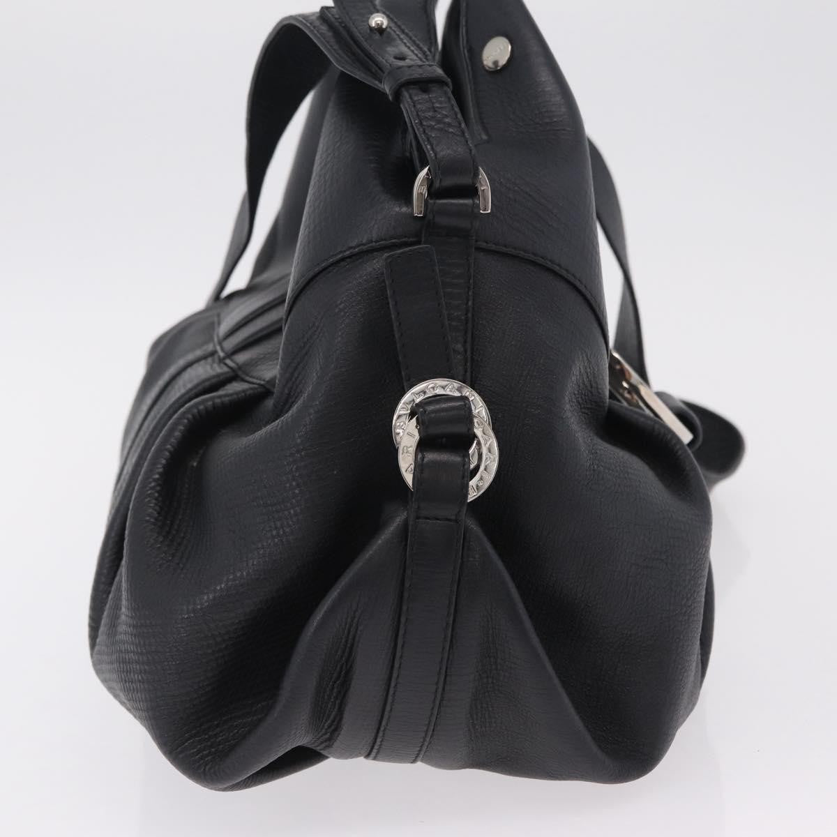Bvlgari Chandra Hobo Leather Black Leather Shoulder Bag Bag (Pre-Owned)