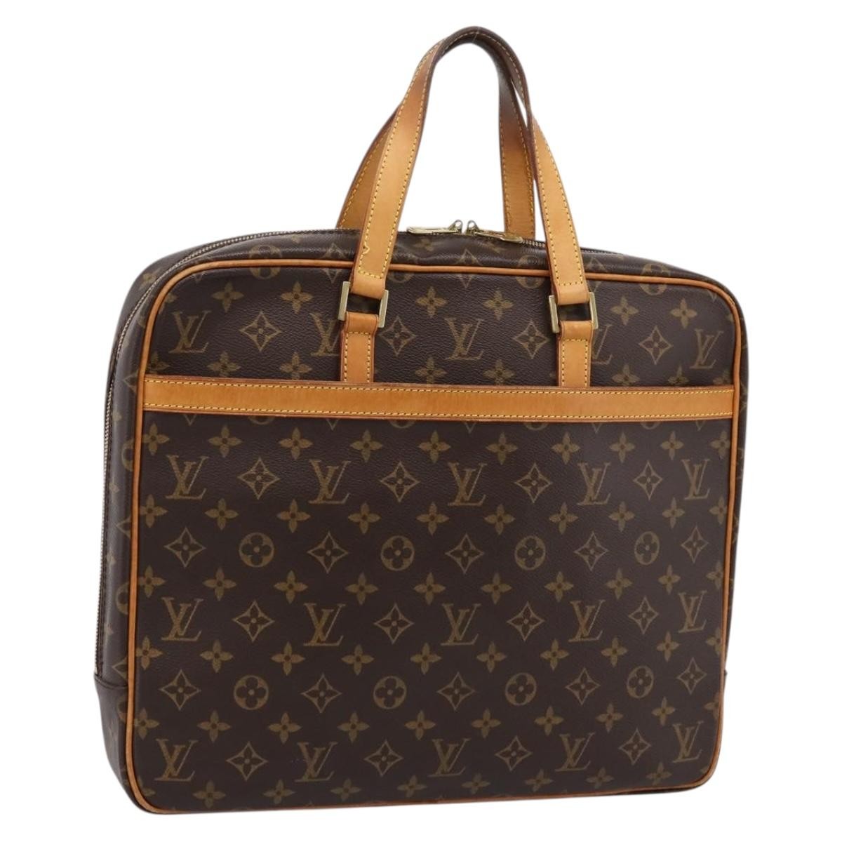 Louis Vuitton Porte-Documents Pegase Monogram Canvas Brown Canvas Handbag (Pre-Owned)