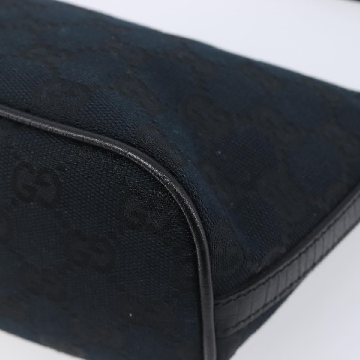 Gucci Zipped Pochette Gg Canvas Black Canvas Shoulder Bag Bag (Pre-Owned)