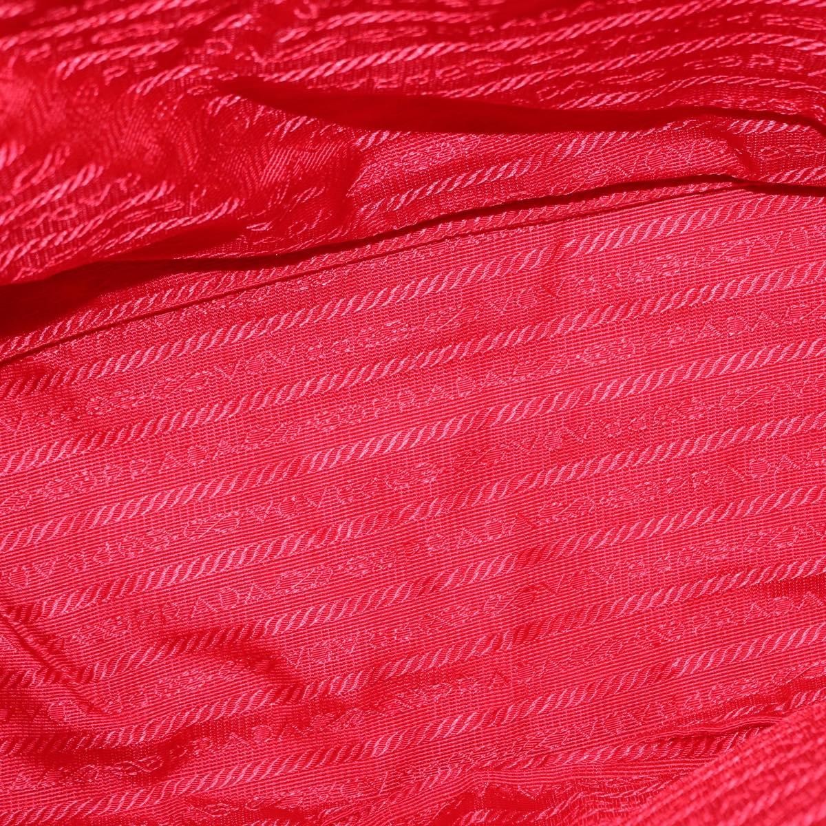 Prada Double Front Pocket Tessuto Red Nylon Backpack Bag (Pre-Owned)