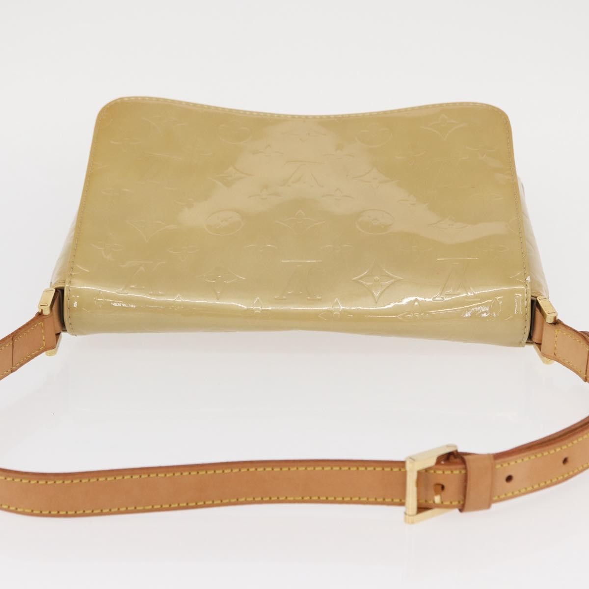 Louis Vuitton Thompson Street Monogram Vernis Beige Patent_Leather Shoulder Bag Bag (Pre-Owned)
