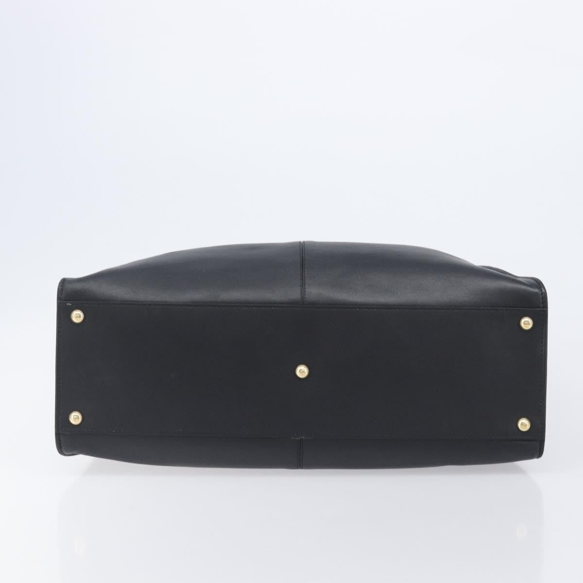 Fendi Peekaboo X-Lite Leather Black Leather Handbag (Pre-Owned)