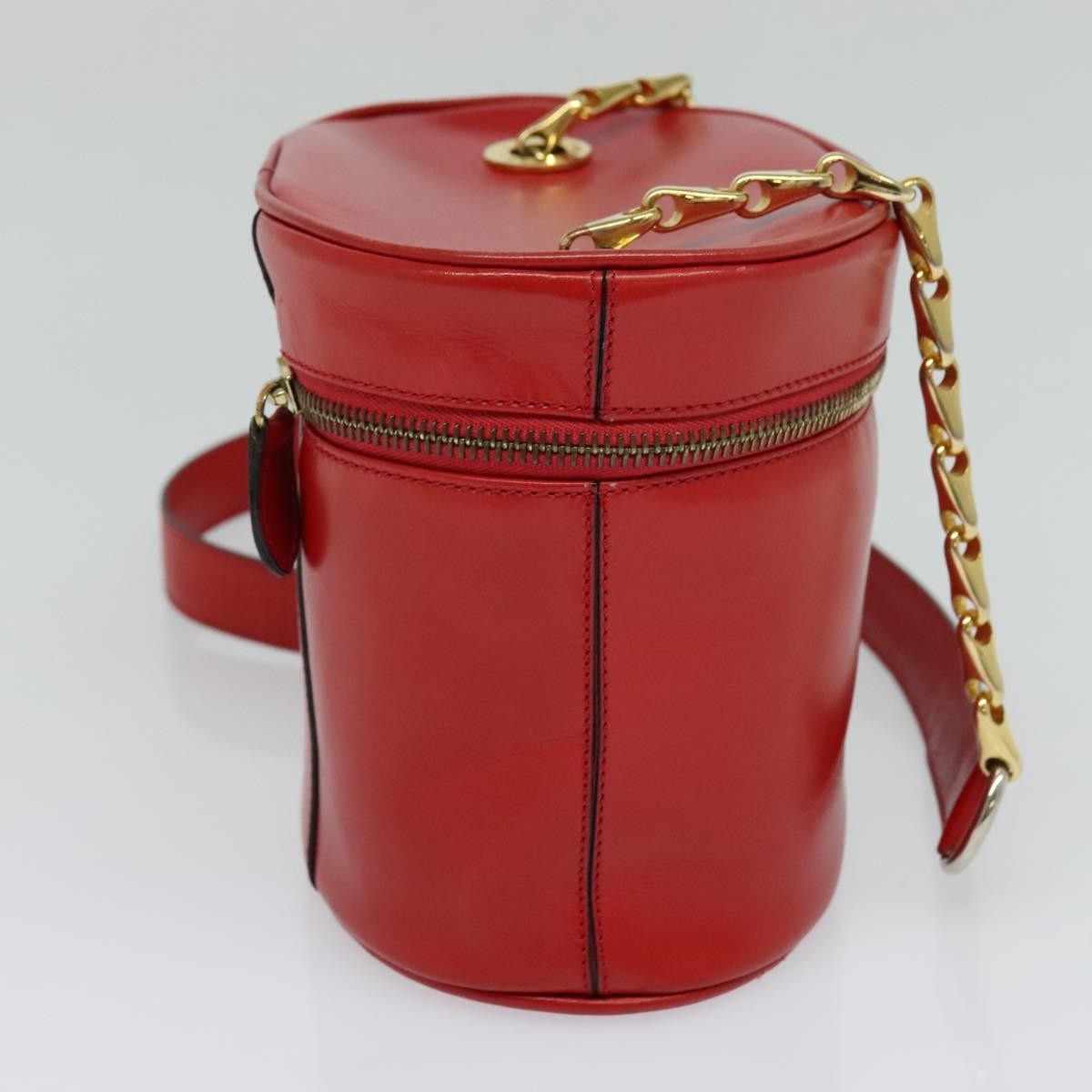 Celine Vanity Leather Red Leather Shoulder Bag Bag (Pre-Owned)