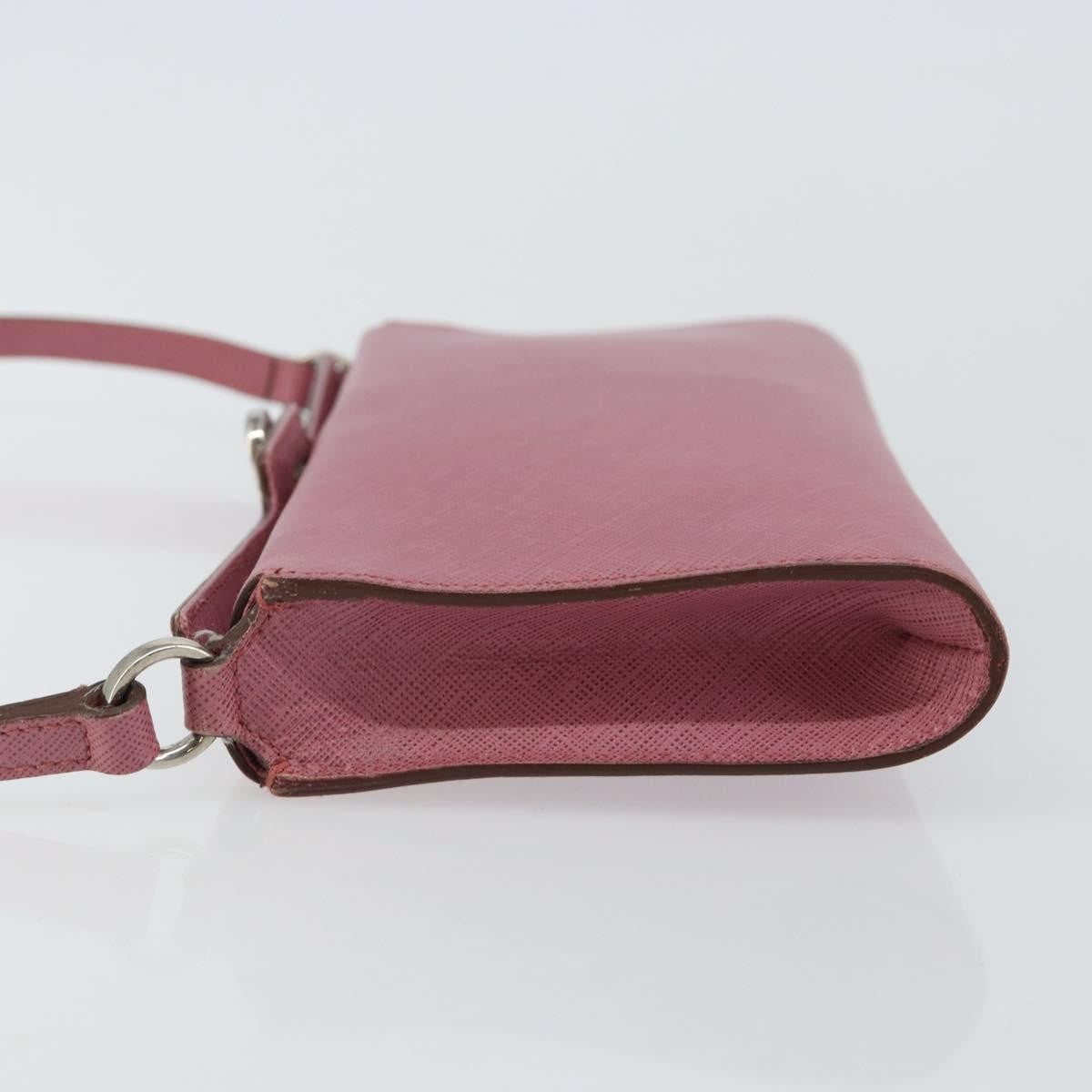 Salvatore Ferragamo Gancini Leather Pink Leather Clutche & Pouche Bag (Pre-Owned)