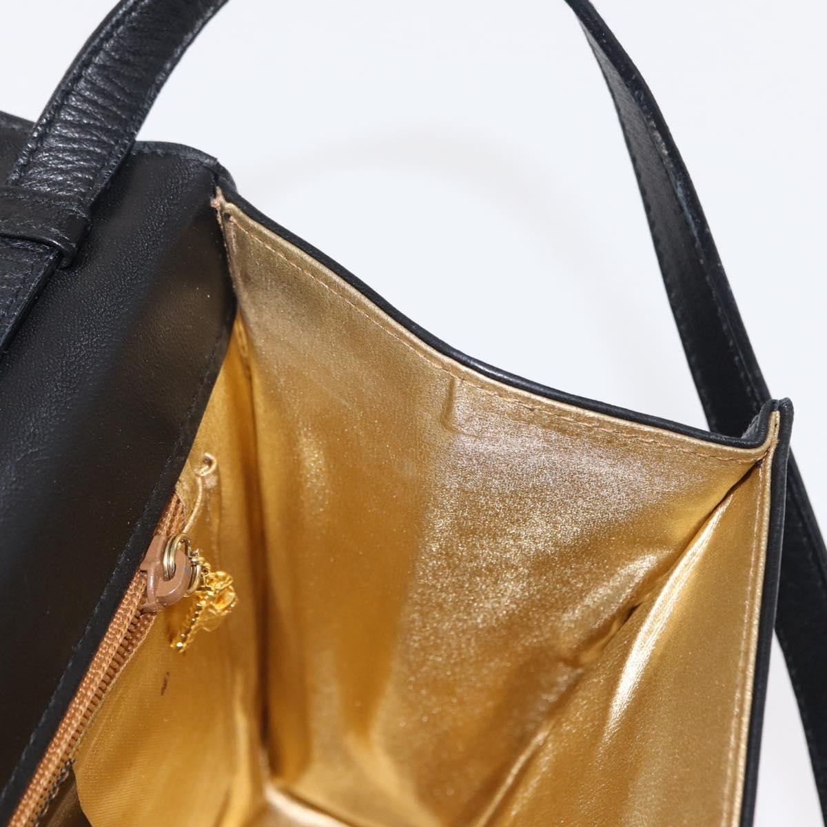 Salvatore Ferragamo Gancini Suede Black Suede Shoulder Bag Bag (Pre-Owned)