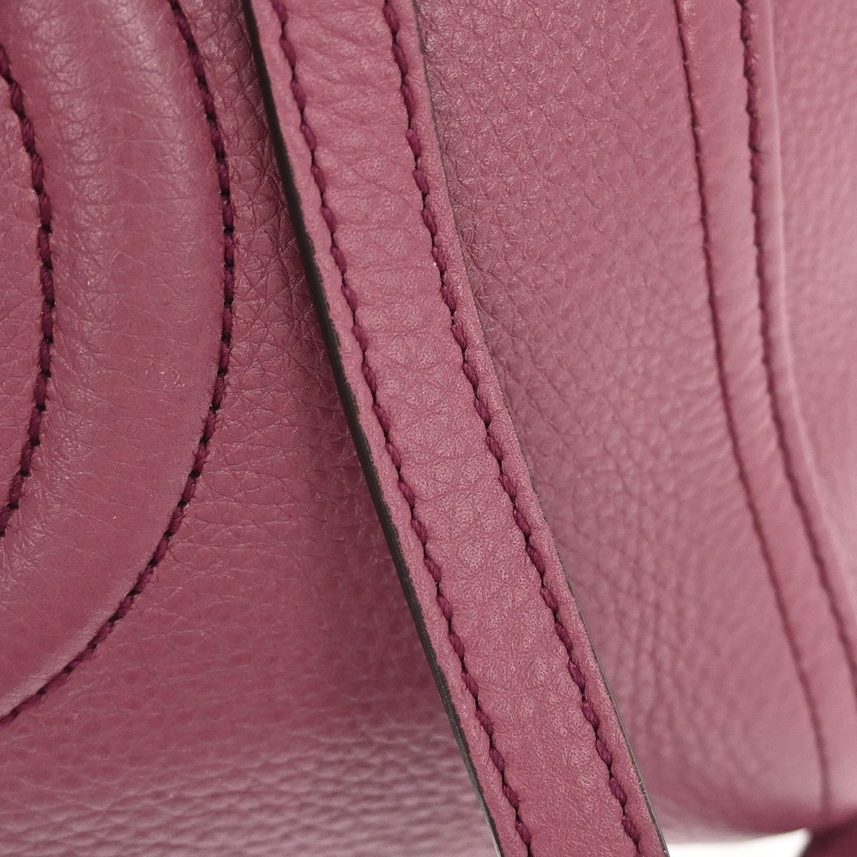 Gucci Soho Convertible Top Handle Leather Purple Leather Handbag (Pre-Owned)