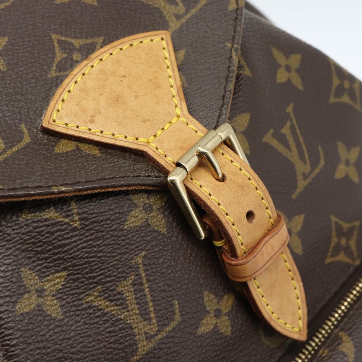 Louis Vuitton Vintage Montsouris Monogram Canvas Brown Canvas Backpack Bag (Pre-Owned)
