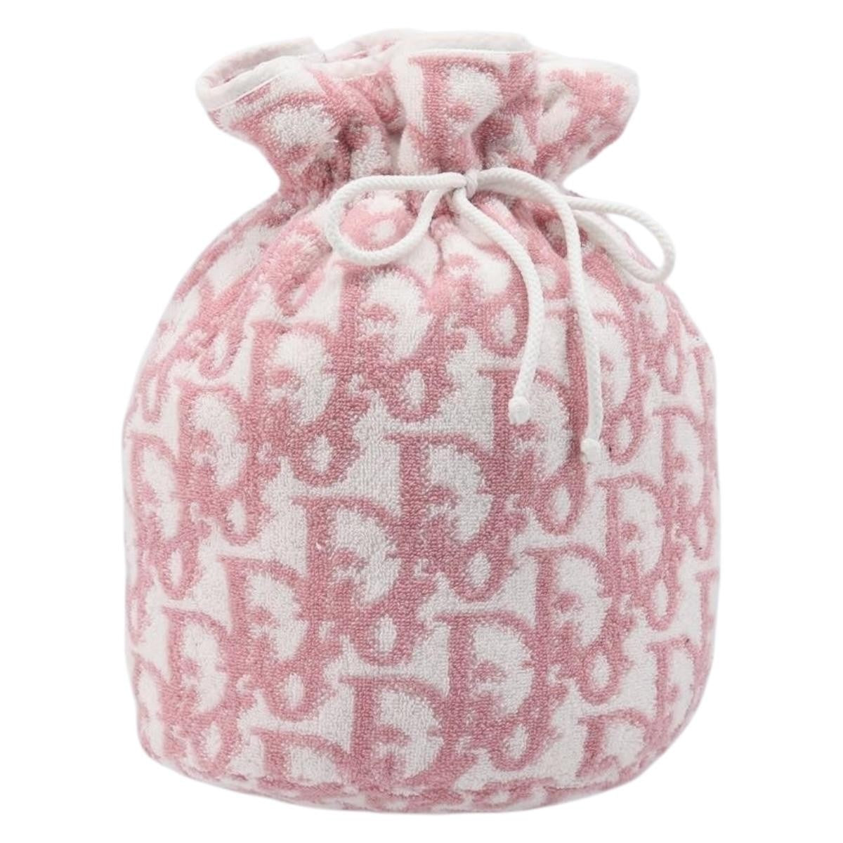 Christian Dior Trotter Clutch Trotter Canvas Pink Canvas Clutche & Pouche Bag (Pre-Owned)
