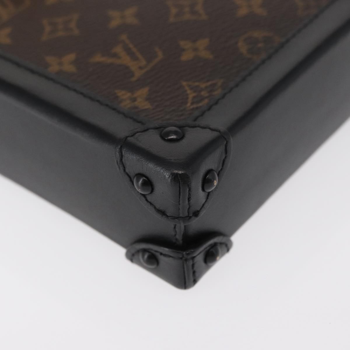 Louis Vuitton Vertical Trunk Pochette Monogram Canvas Brown Canvas Clutche & Pouche Bag (Pre-Owned)