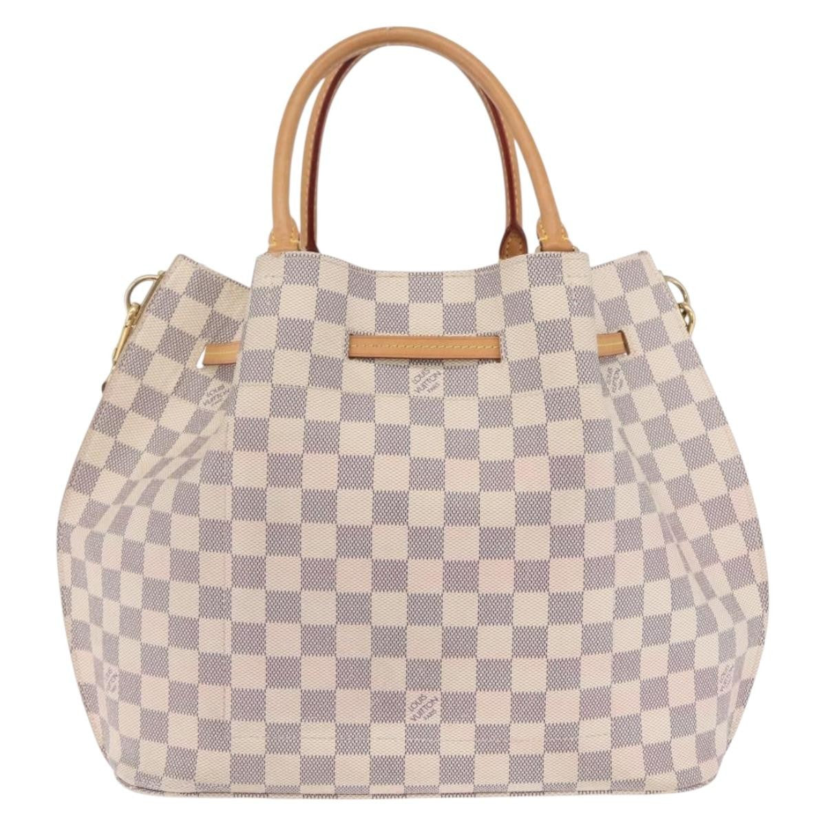 Louis Vuitton Girolata Damier White Canvas Handbag (Pre-Owned)