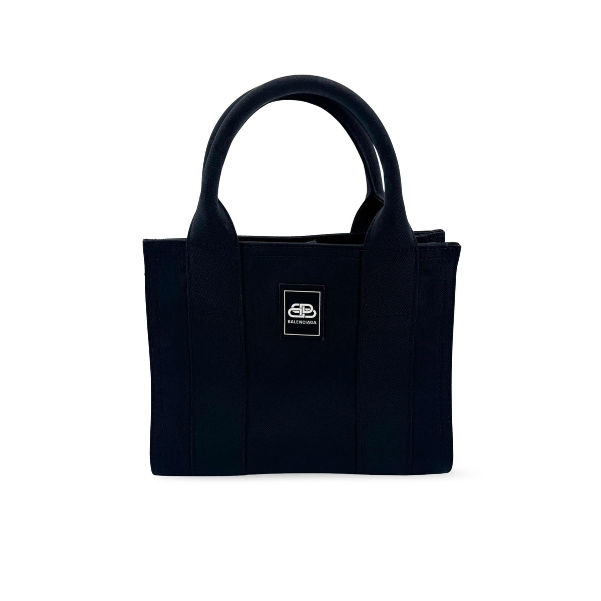 Balenciaga Trade East-West Nylon Black Canvas Tote Bag Bag (Pre-Owned)