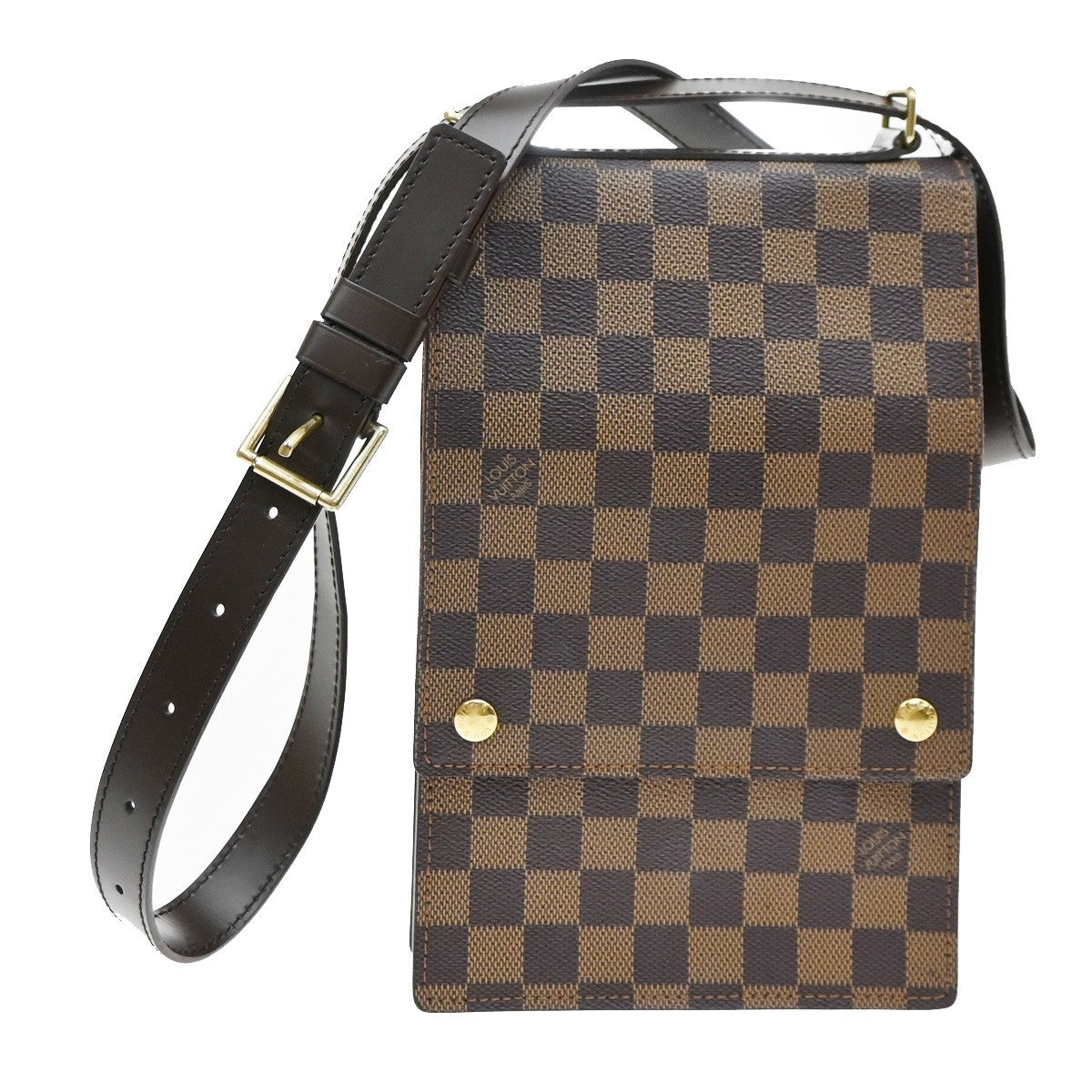 Louis Vuitton Portobello Messenger Damier Brown Canvas Crossbody Bag Bag (Pre-Owned)