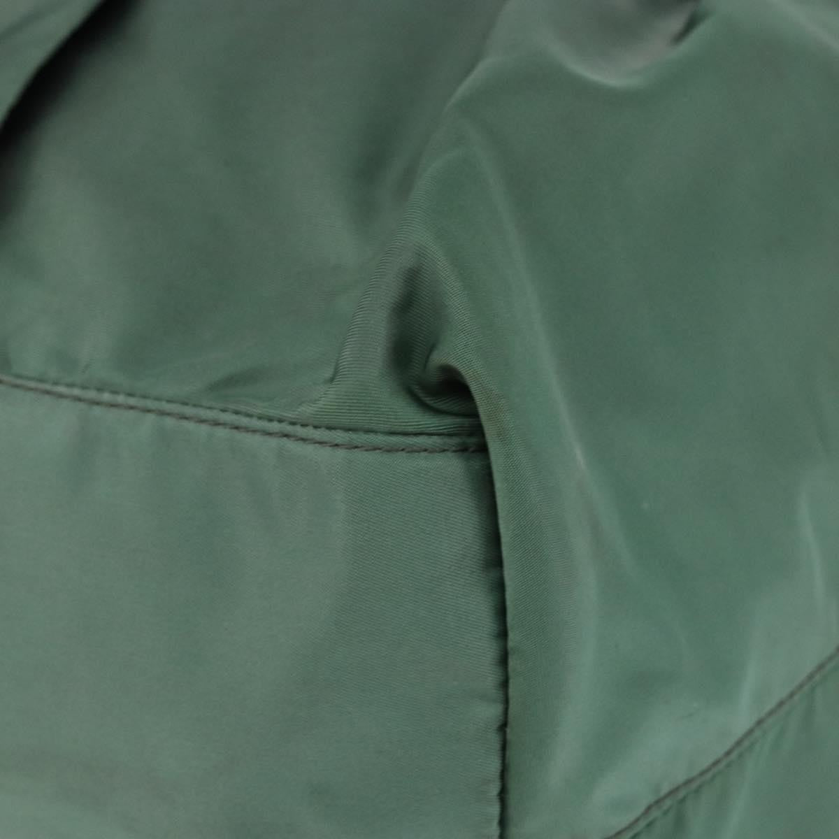 Prada Convertible Bow Tessuto Green Nylon Tote Bag Bag (Pre-Owned)