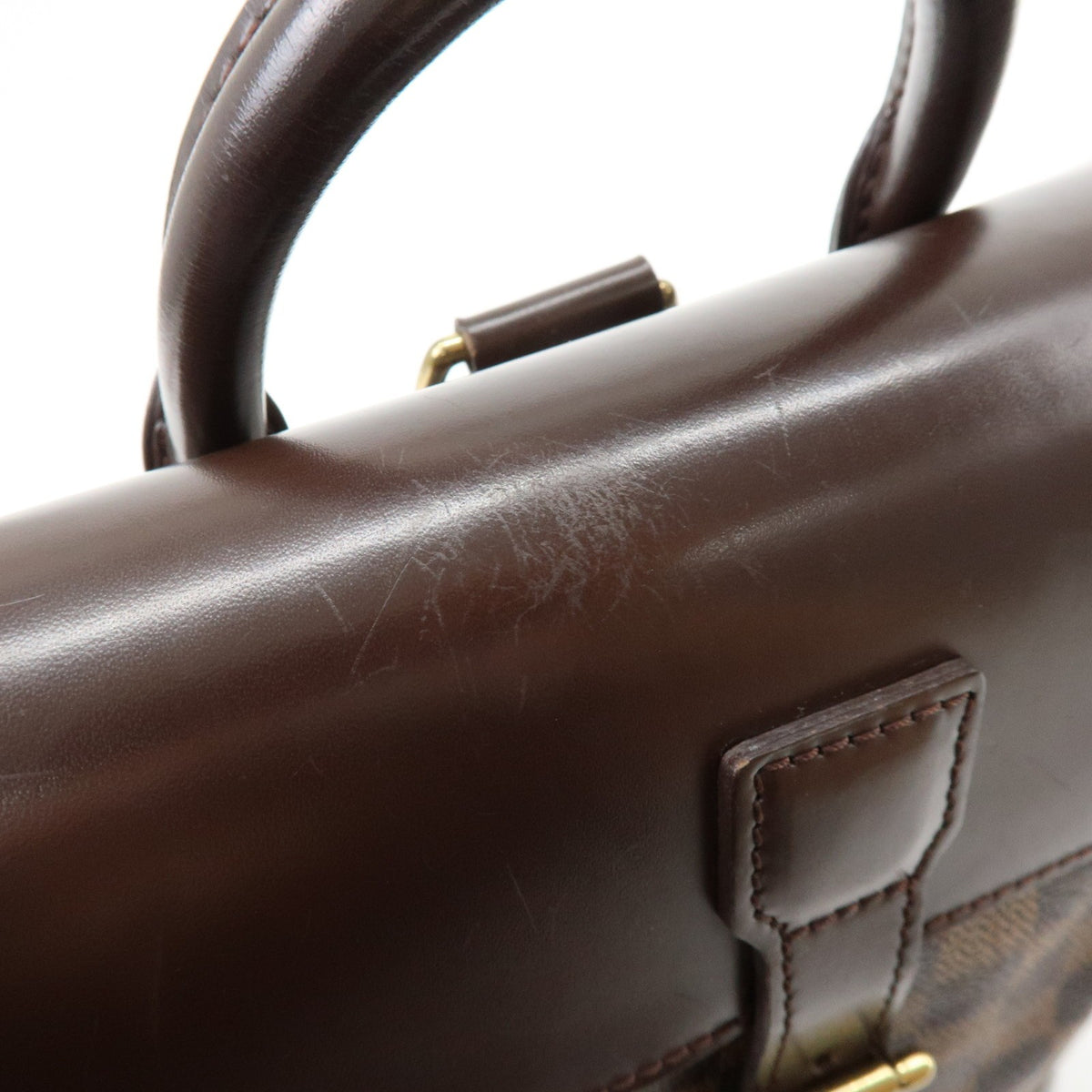 Louis Vuitton Soho Damier Brown Canvas Backpack Bag (Pre-Owned)