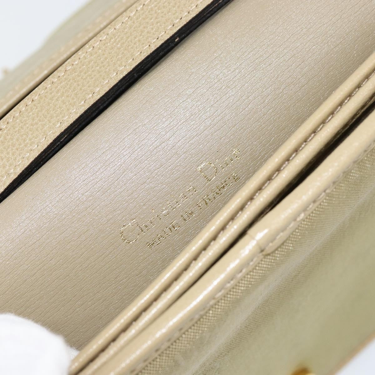 Christian Dior Vintage Leather Beige Leather Shoulder Bag Bag (Pre-Owned)