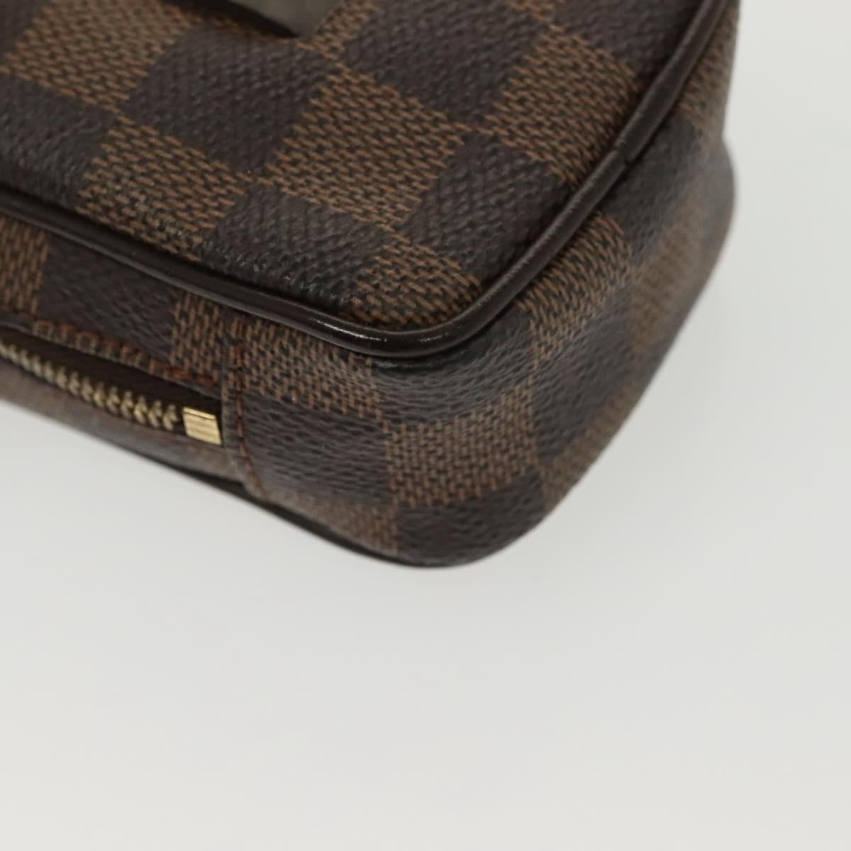 Louis Vuitton Etui Okapi Camera Case Damier Ebene Brown Canvas Clutche & Pouche Bag (Pre-Owned)