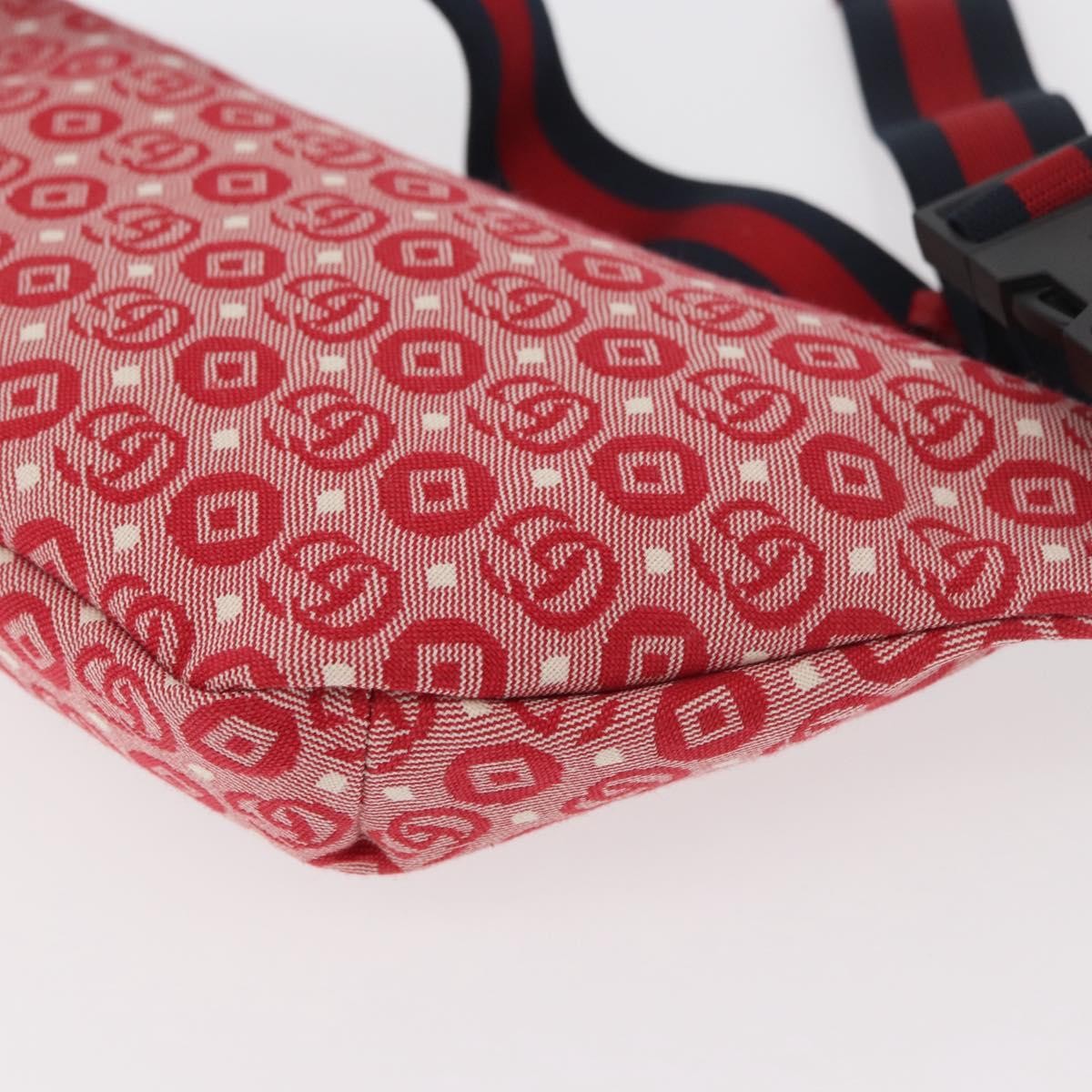 Gucci Children's Belt Printed Coated Canvas Red Canvas Handbag (Pre-Owned)