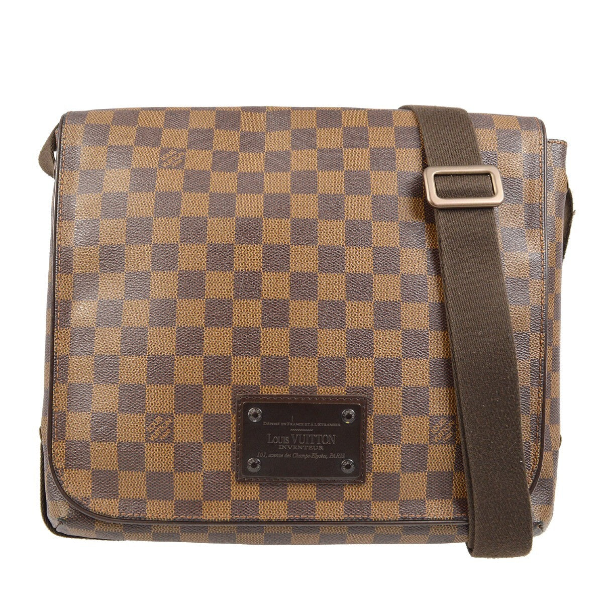 Louis Vuitton Brooklyn Damier Brown Canvas Handbag (Pre-Owned)