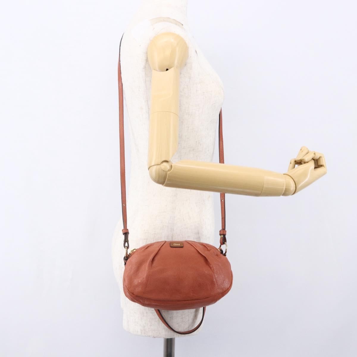 Chloe Vintage Leather Orange Leather Shoulder Bag Bag (Pre-Owned)