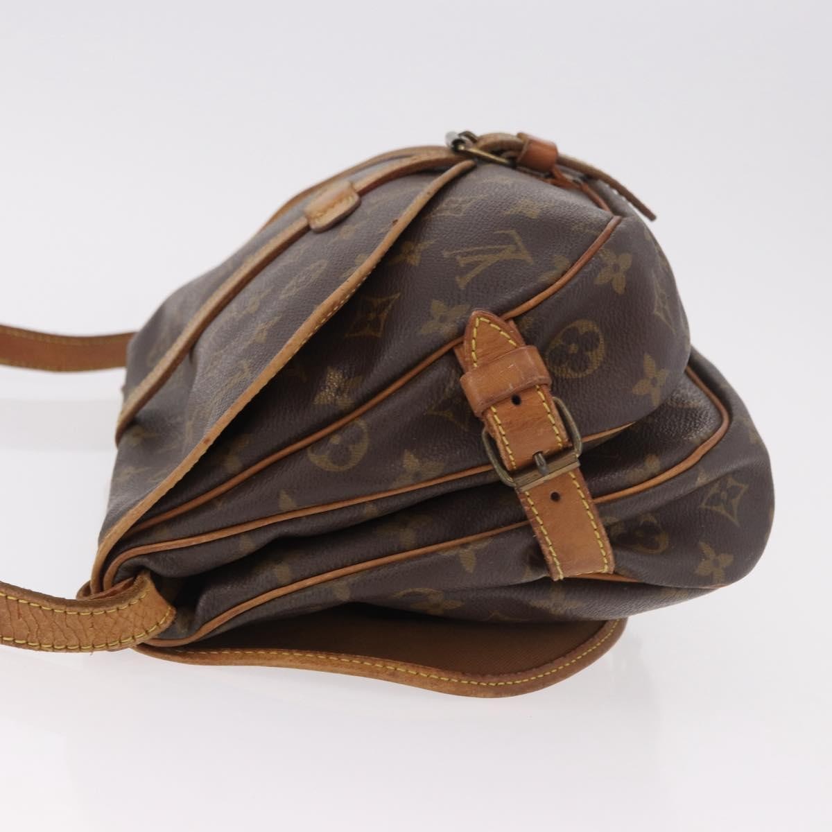 Louis Vuitton Saumur Monogram Canvas Brown Canvas Shoulder Bag Bag (Pre-Owned)