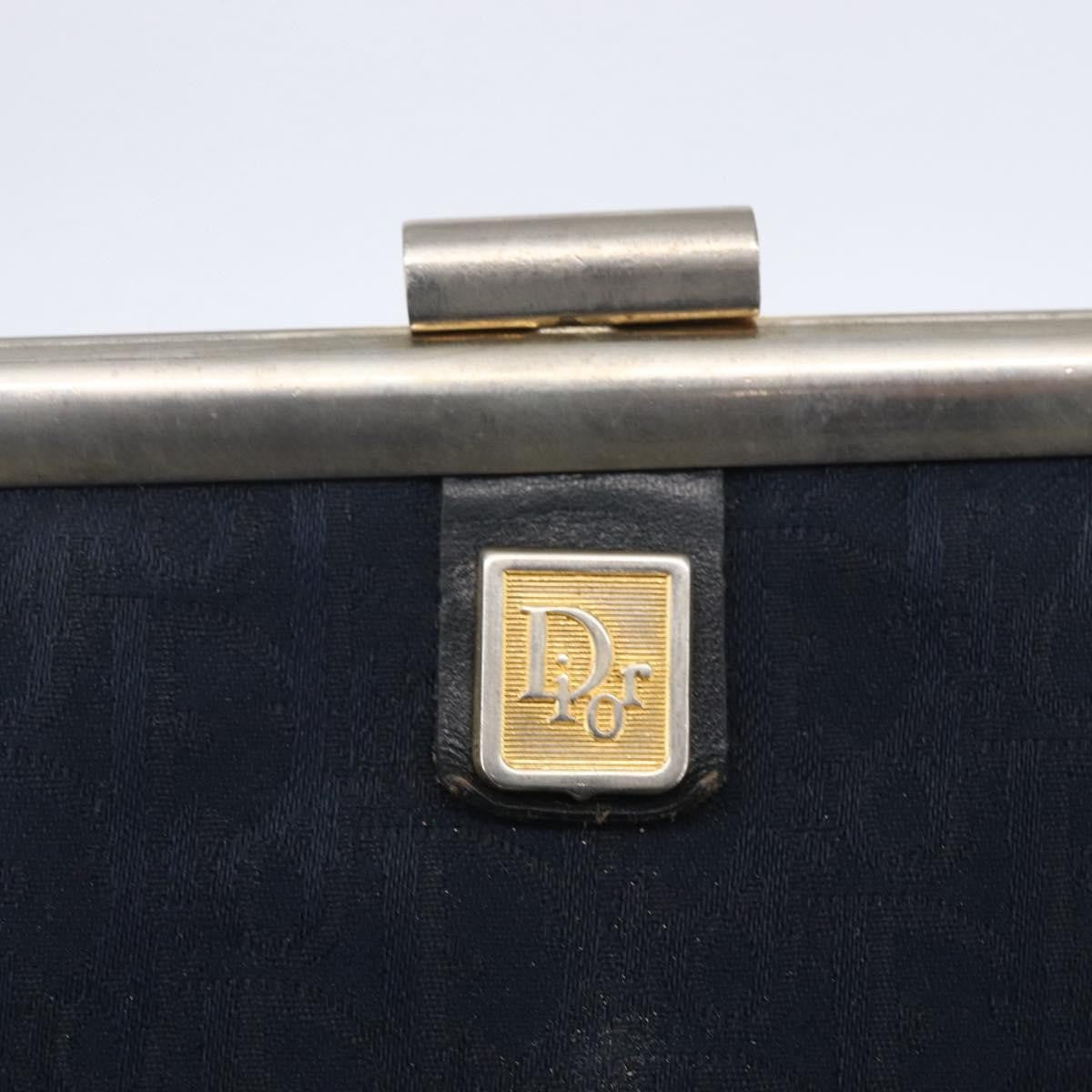 Christian Dior Vintage Trotter Canvas Navy Canvas Clutche & Pouche Bag (Pre-Owned)