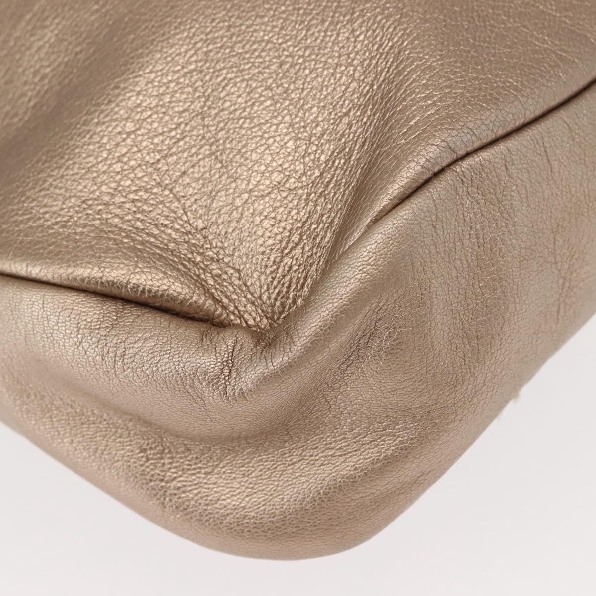 Salvatore Ferragamo Miss Vara Hobo Leather Gold Leather Handbag (Pre-Owned)