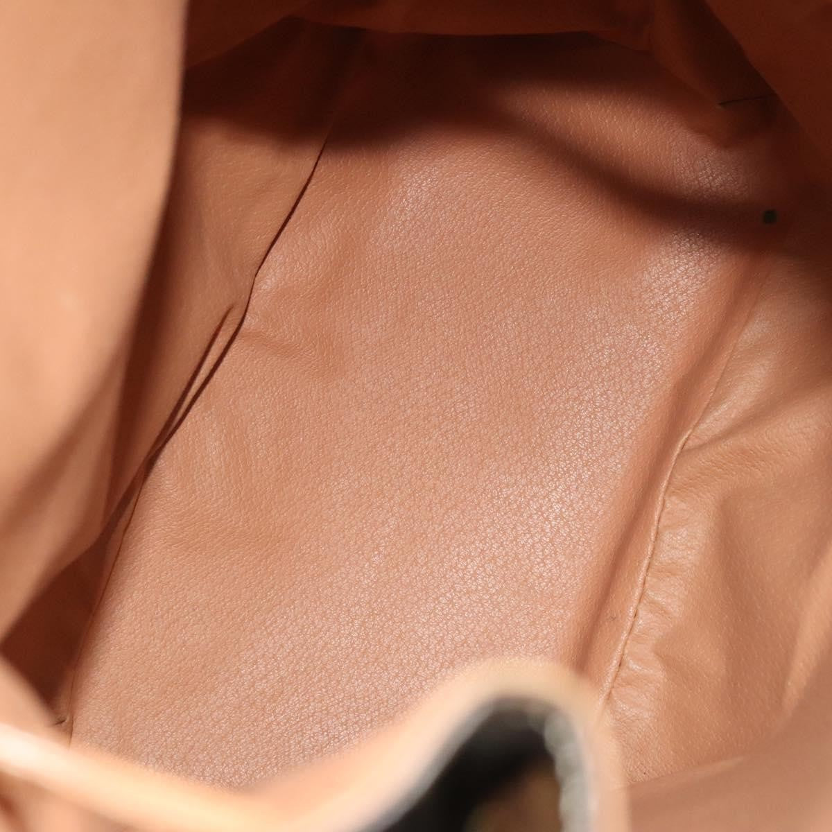 Celine Vintage Drawstring Flap Macadam Coated Canvas Brown Canvas Backpack Bag (Pre-Owned)