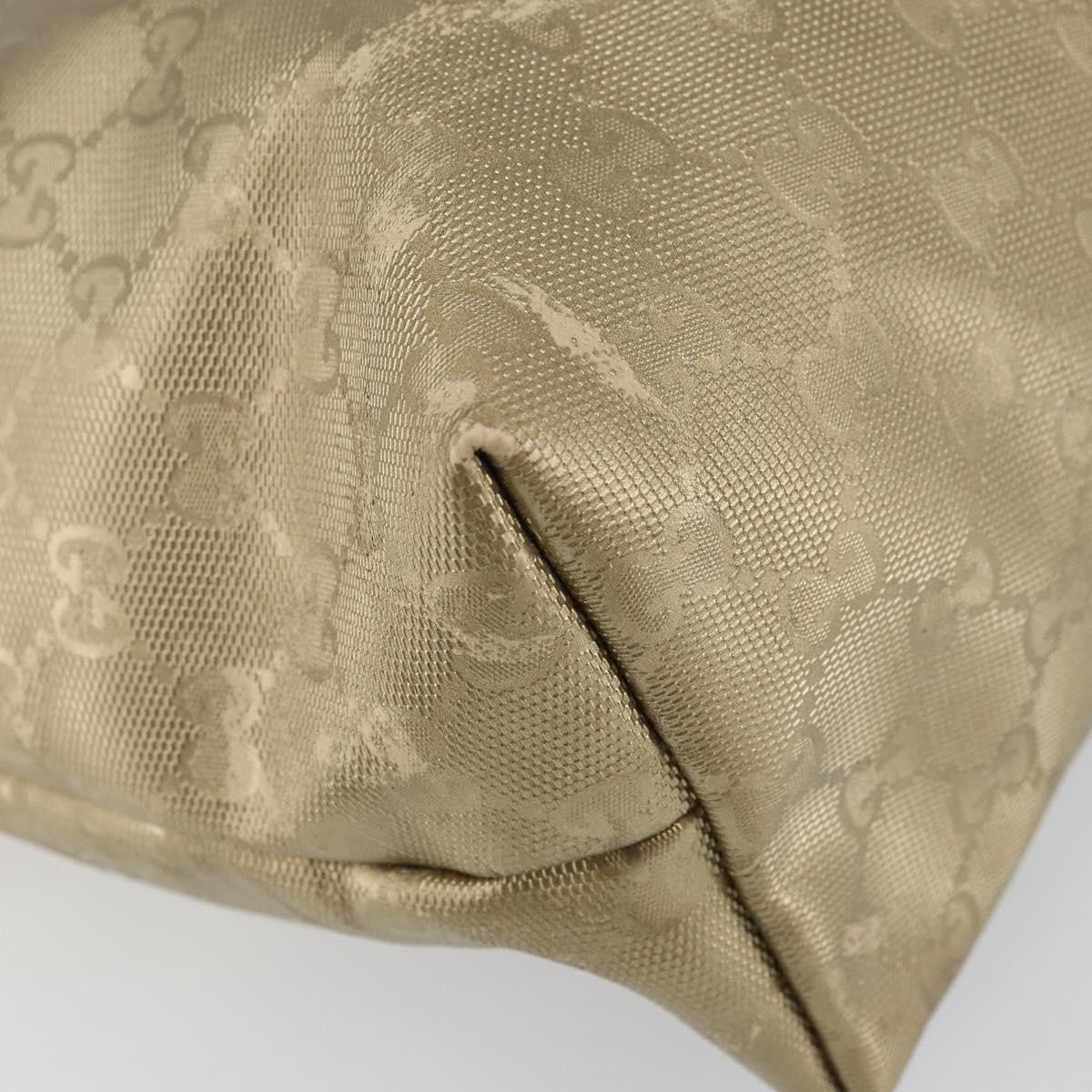 Gucci Plus Gg Imprime Gold Pvc Tote Bag Bag (Pre-Owned)