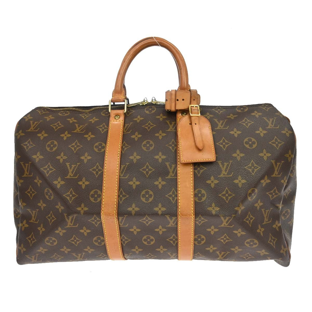 Louis Vuitton Keepall Monogram Canvas Brown Canvas Travel Bag Bag (Pre-Owned)
