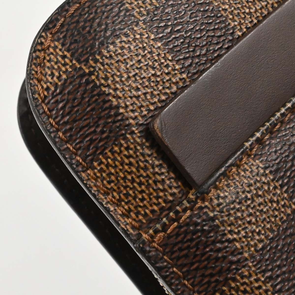 Louis Vuitton Pochette Saint Louis Damier Ebene Brown Canvas Clutche & Pouche Bag (Pre-Owned)
