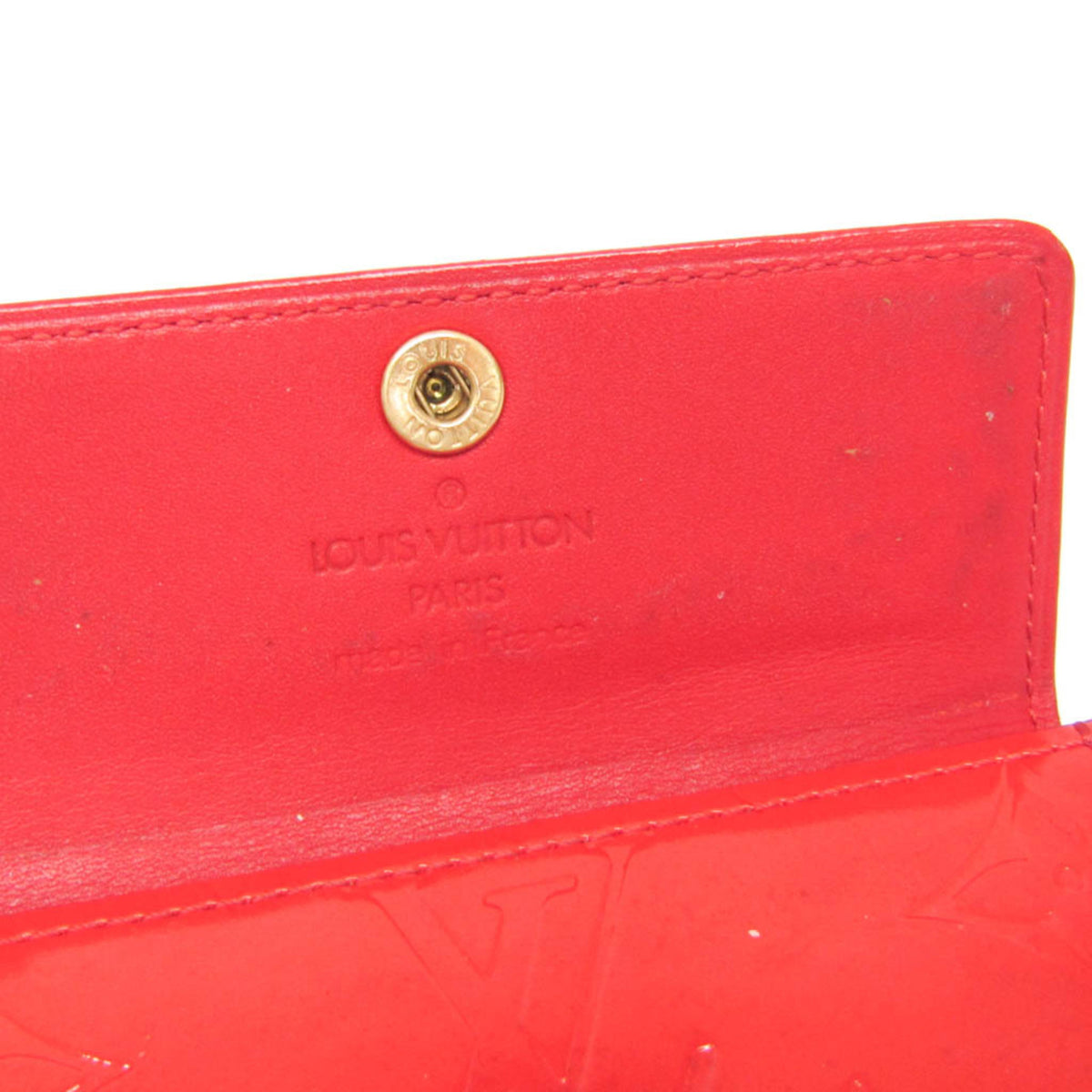 Louis Vuitton Ludlow Vernis Red Patent_Leather Wallets Accessory (Pre-Owned)