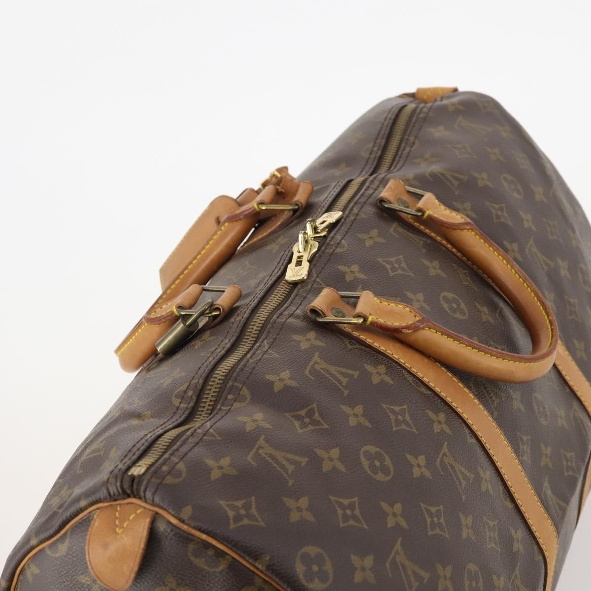 Louis Vuitton Keepall Monogram Canvas Brown Canvas Travel Bag Bag (Pre-Owned)