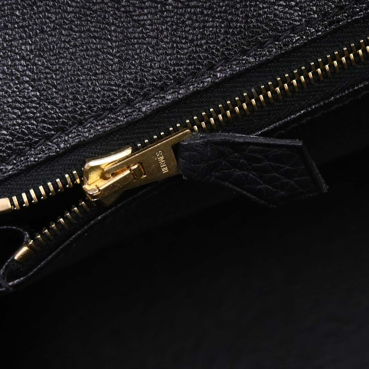 Hermes Birkin Taurillon Clemence Black Leather Handbag (Pre-Owned)