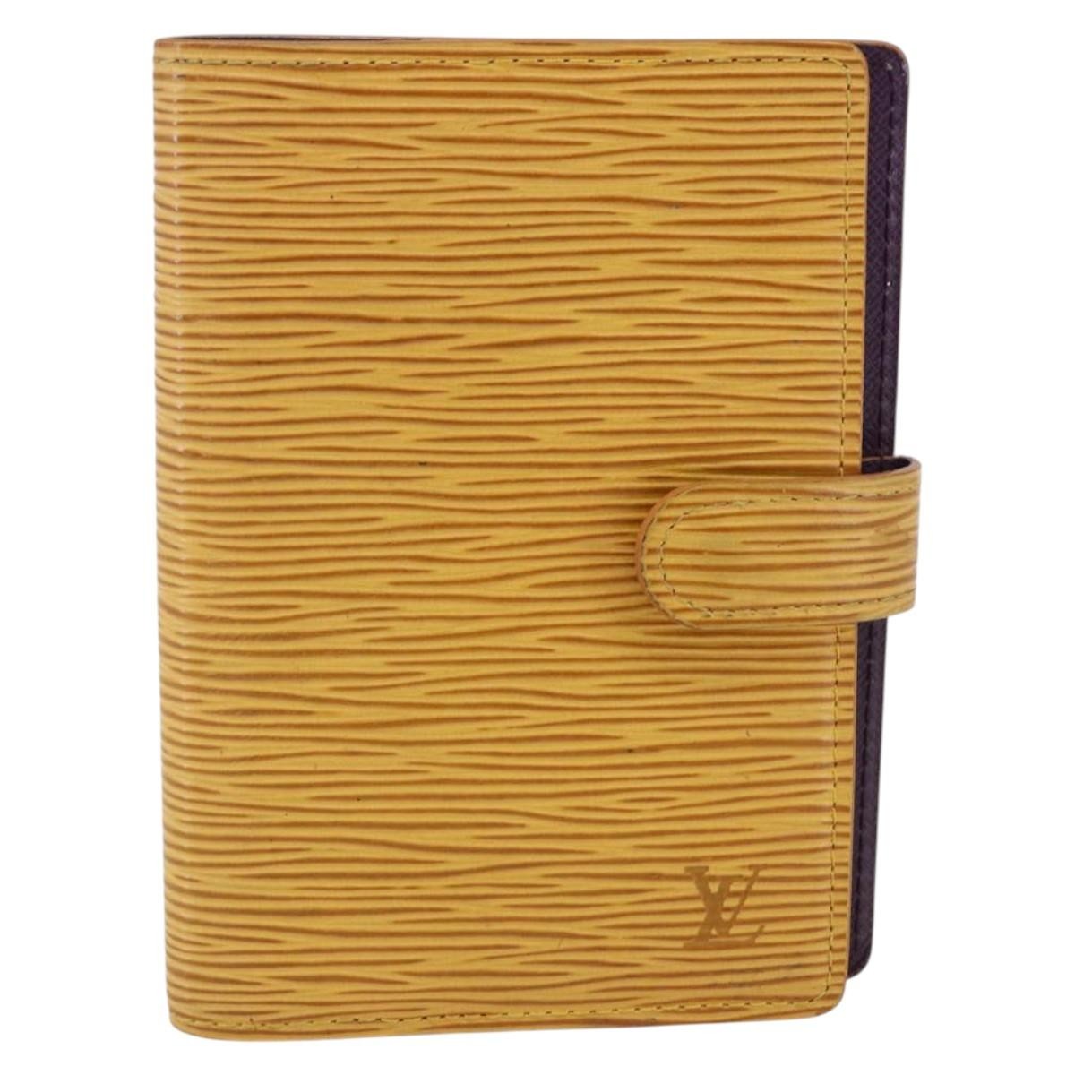 Louis Vuitton Agenda Cover Epi Leather Yellow Leather Wallets Accessory (Pre-Owned)