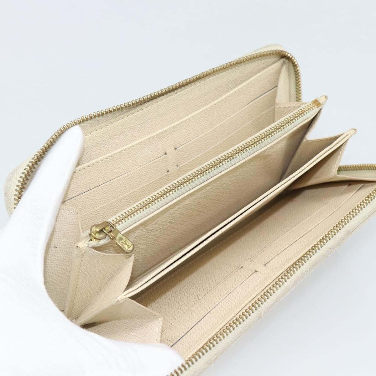 Louis Vuitton Zippy Organizer Damier Ebene Beige Canvas Wallets Accessory (Pre-Owned)