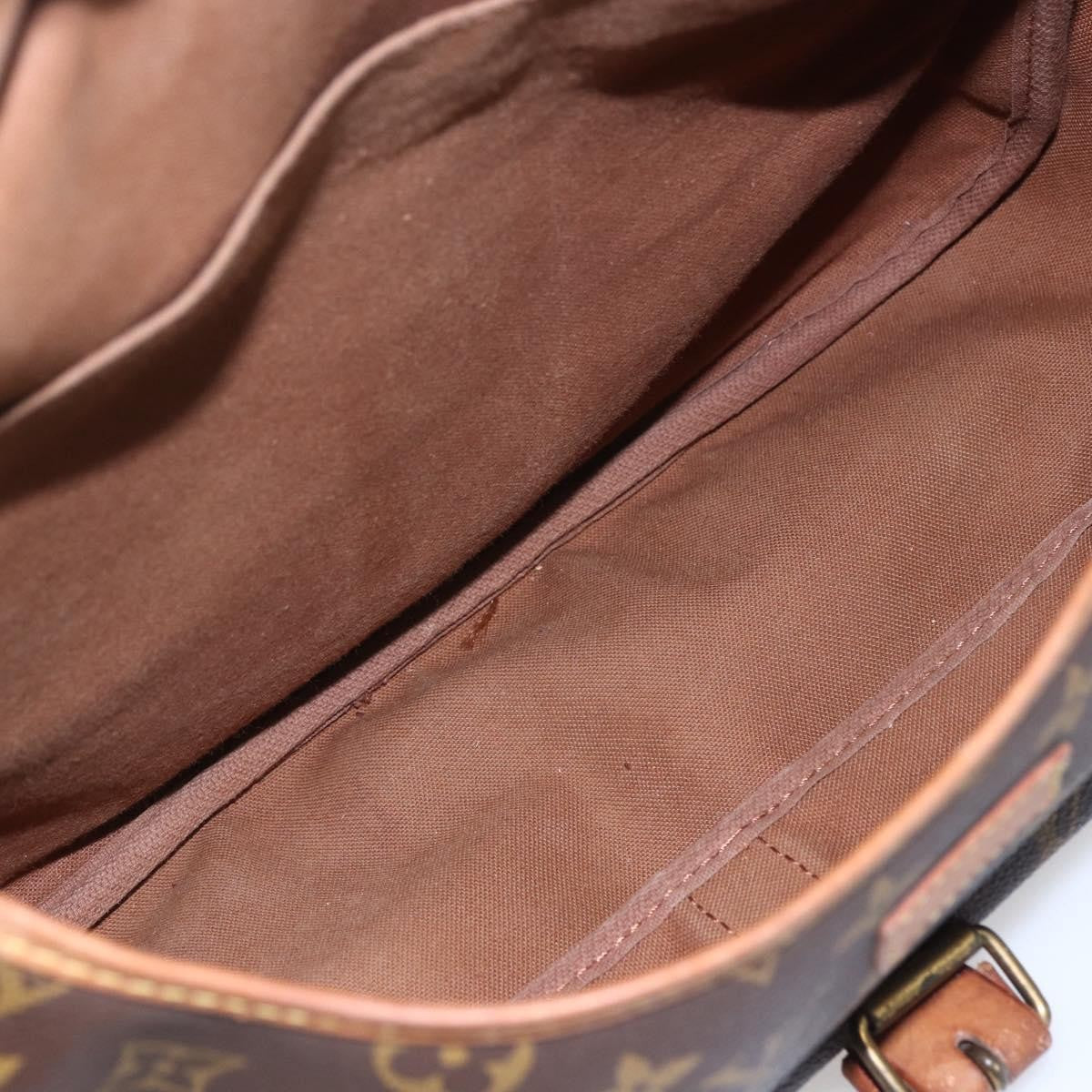 Louis Vuitton Saumur Monogram Canvas Brown Canvas Shoulder Bag Bag (Pre-Owned)