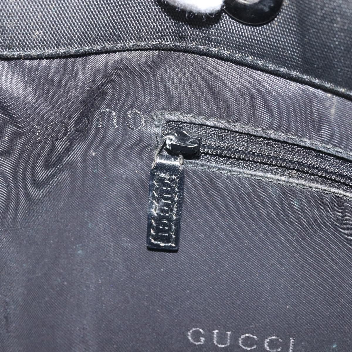 Gucci Bamboo Nylon Black Nylon Tote Bag Bag (Pre-Owned)