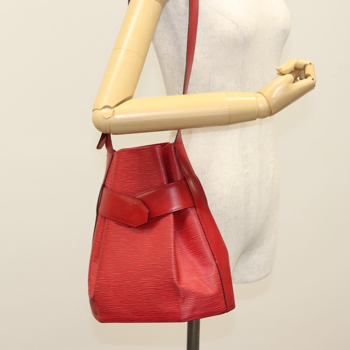 Louis Vuitton Vintage Sac D'epaule Epi Leather Red Leather Handbag (Pre-Owned)