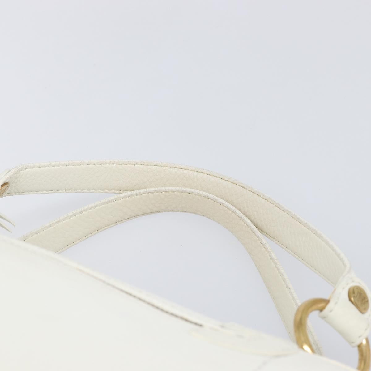 Celine Handbag Leather White Leather Handbag (Pre-Owned)